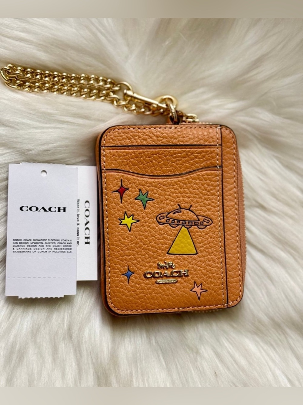 NWT Coach X Observed By Us Zip Card Case CU404